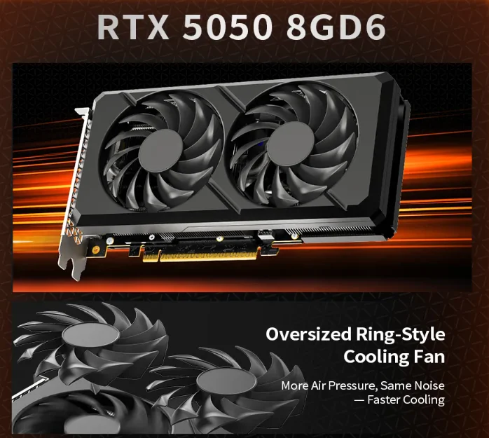 Игровая производительность RTX 5050 8GD6