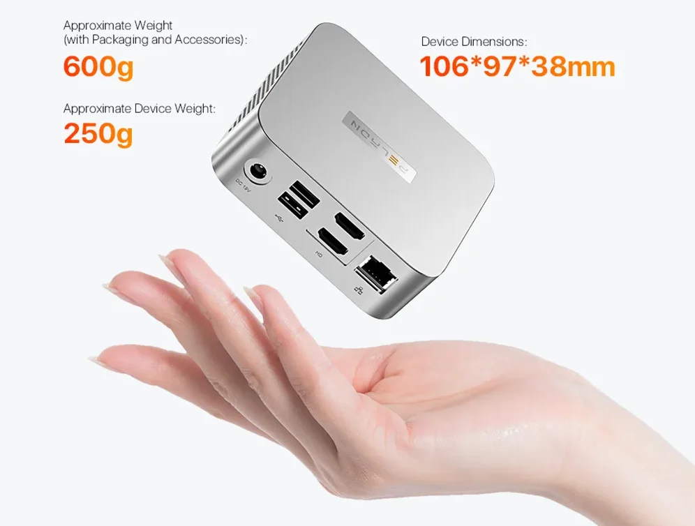 Мини-ПК PELADN WI-9 N150 — компактный универсал для офиса и домашних развлечений